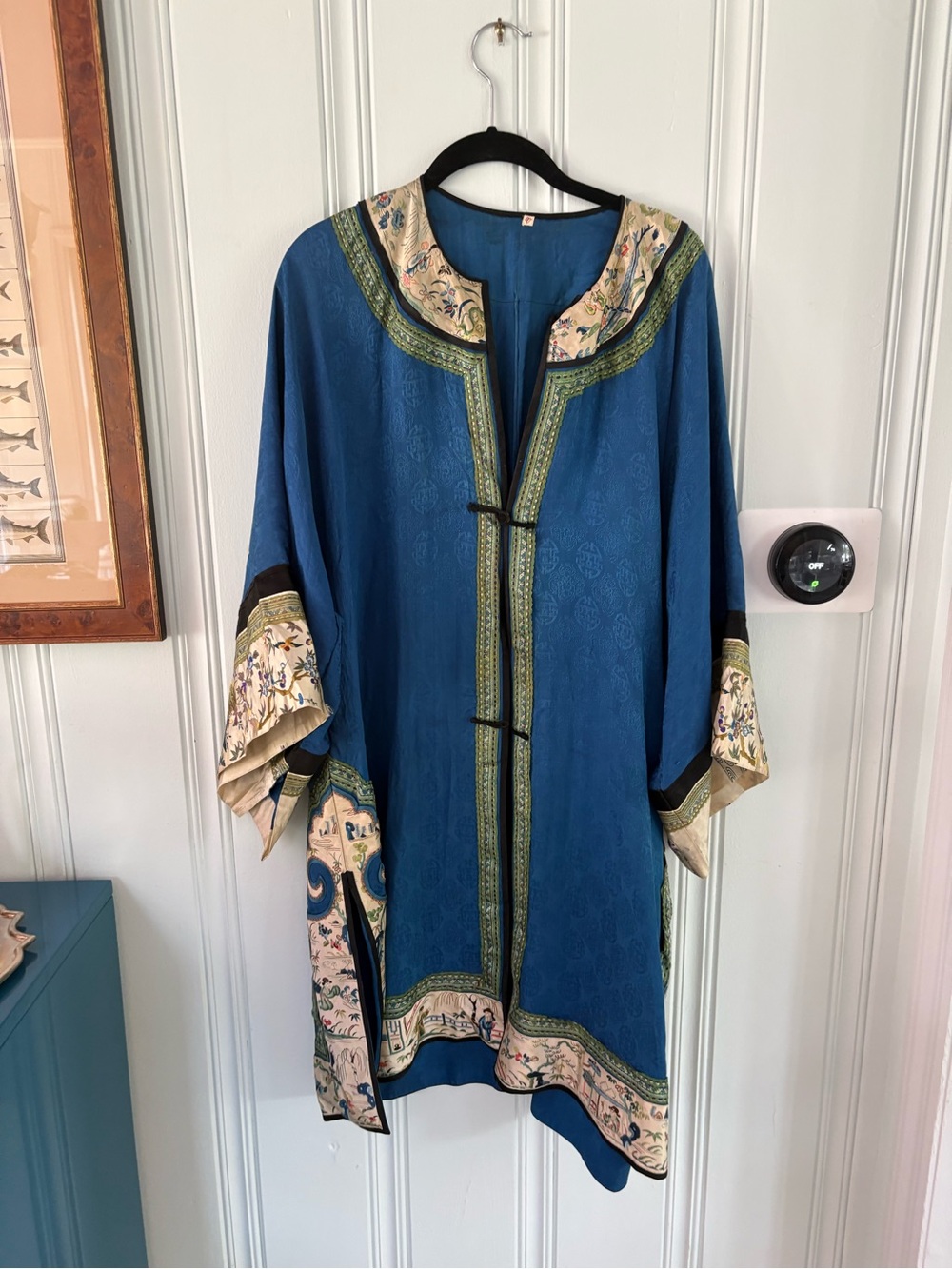 Vintage silk Chinese robe